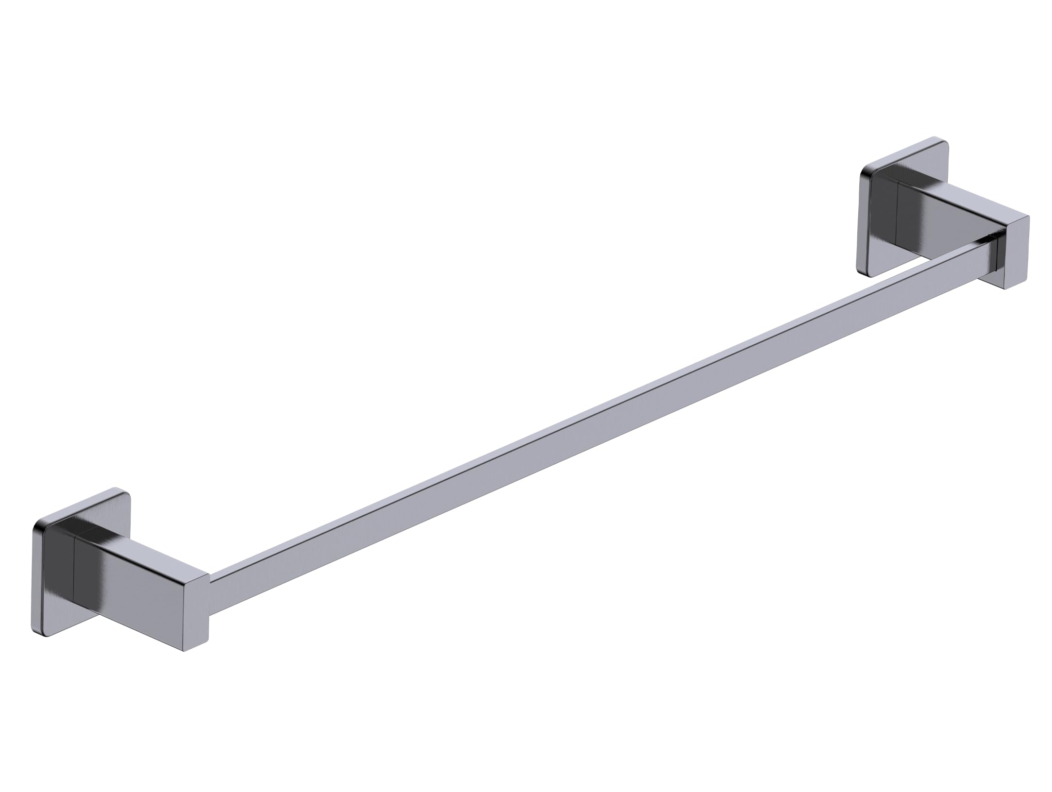 Imex - toallero para baño sin taladro 50cm negro serie technic