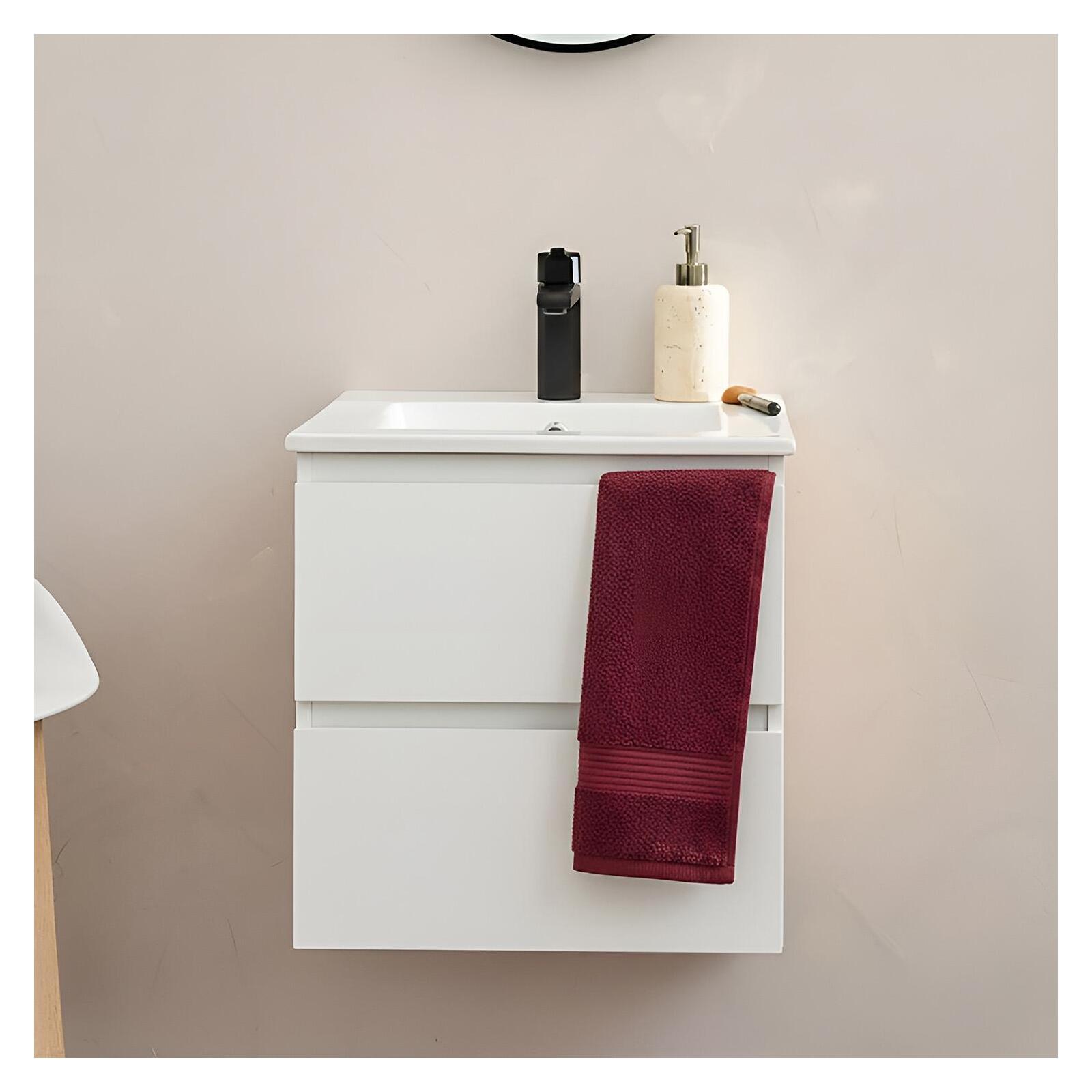 Mueble lavabo 45cm y grifo negro sorrento