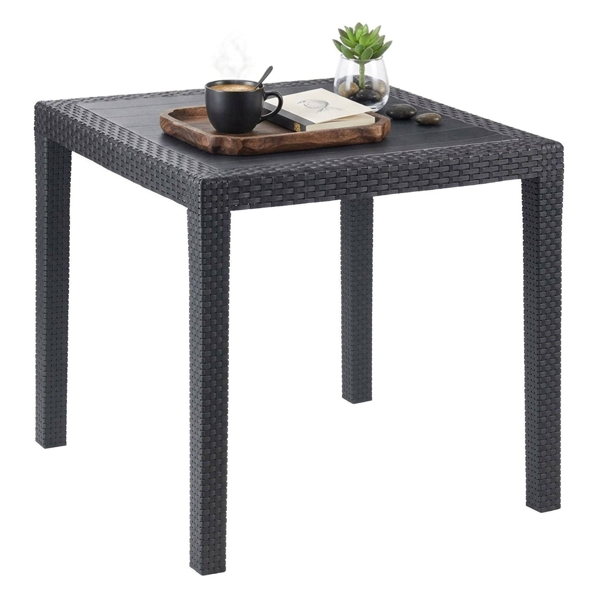 Mesa de exterior angelico, impermeable, de plástico