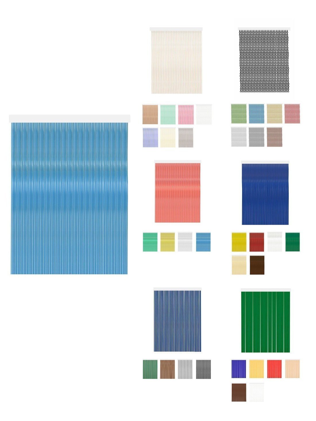 80 x 240 cm | diana - azul cristal | cortinas de exterior impermeables – c