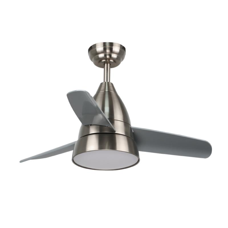 Ventilador de techo LED 24w niquel motor dc con mando a distancia