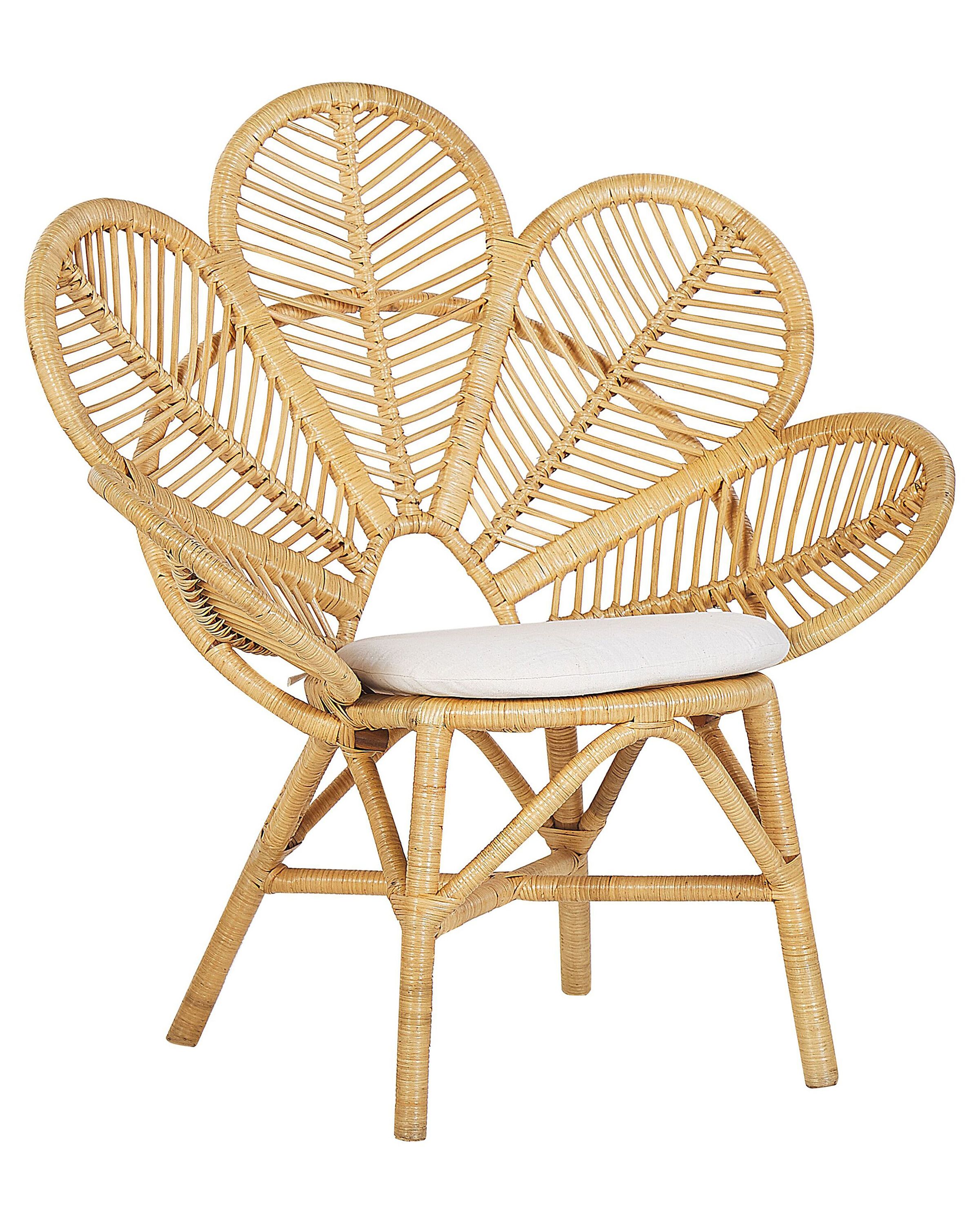 Silla pavo real florentine ratán natural
