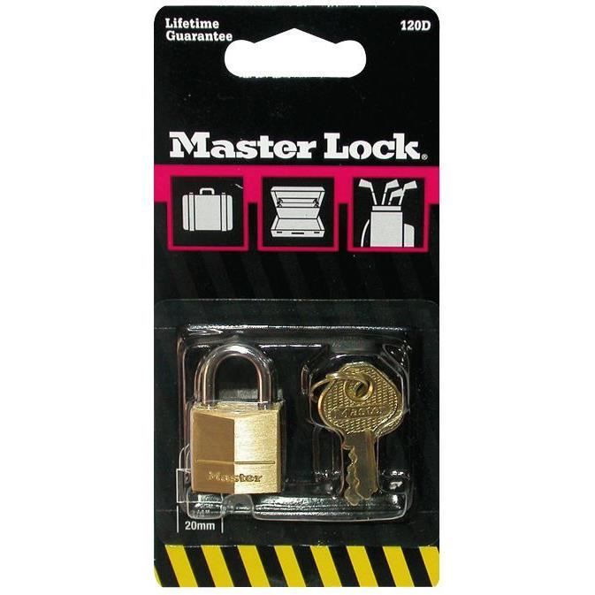 Candado de latón macizo - master lock - 20 mm - arco de 11 mm