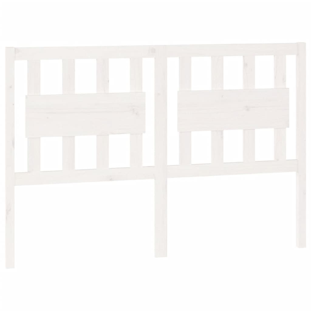 vidaXL cabecero de cama madera maciza de pino blanco 145,5x4x100 cm
