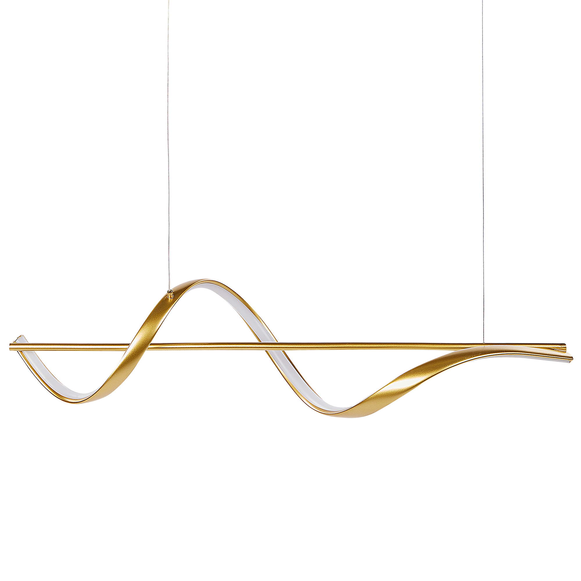Lámpara LED colgante khutti metal dorado