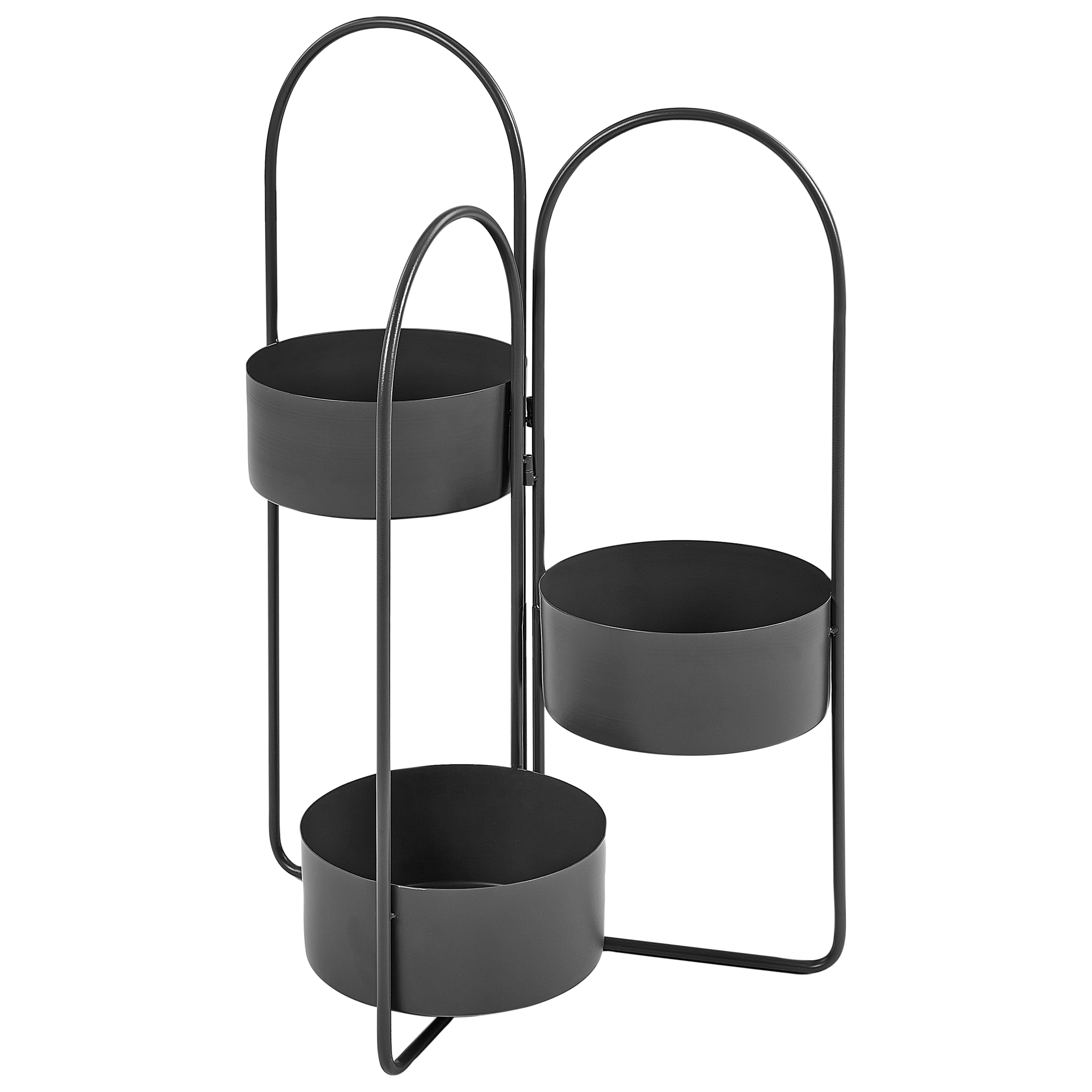 Soporte para macetas colutena 56 cm metal negro