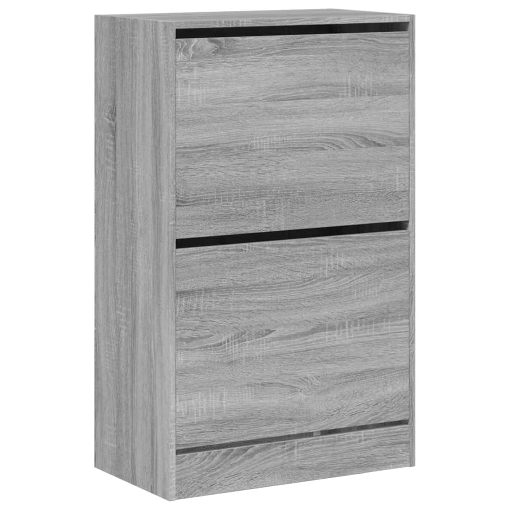 Zapatero mueble de almacenaje para entrada/pasillo/salón acabado sonoma 60