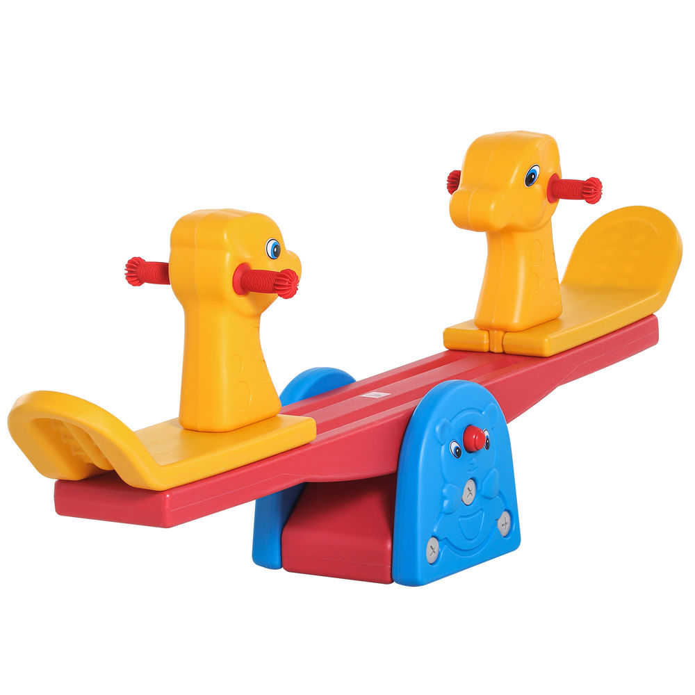 Balancín para niño 150x32x60 cm hdpe y pp multicolor Homcom