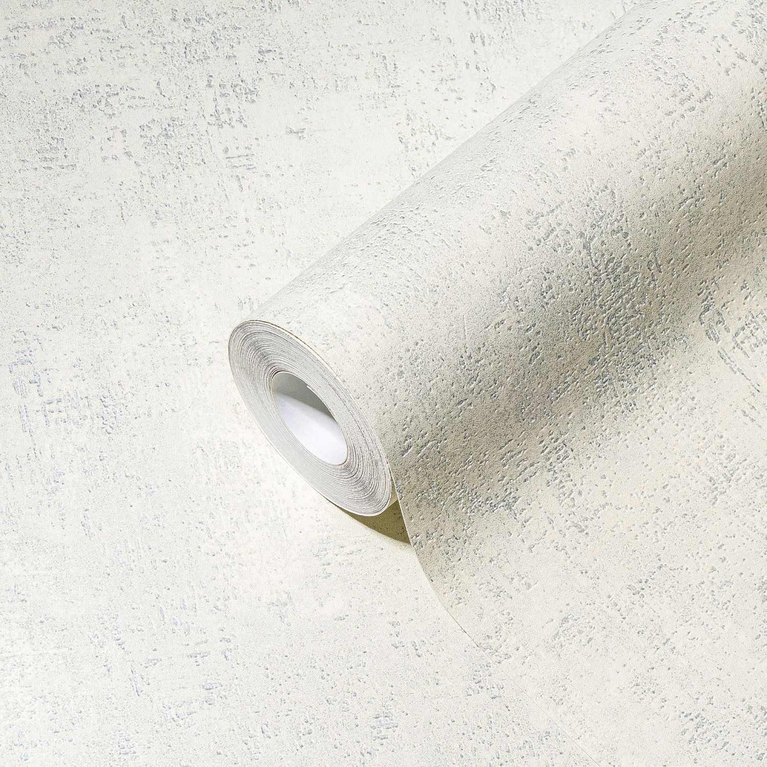 A.s. Création papel pintado con texture blanco, gris y plata