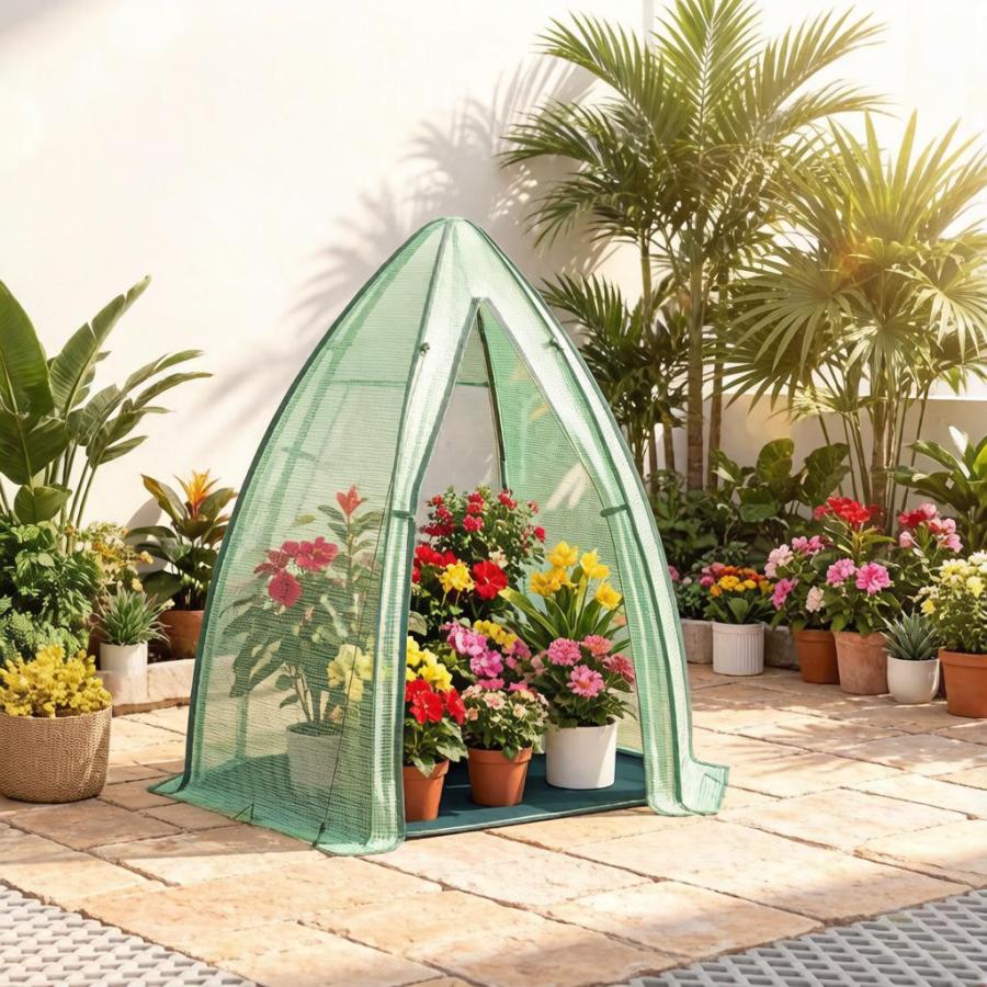 Invernadero para tomates con base 160 x 180 x 160 cm verde