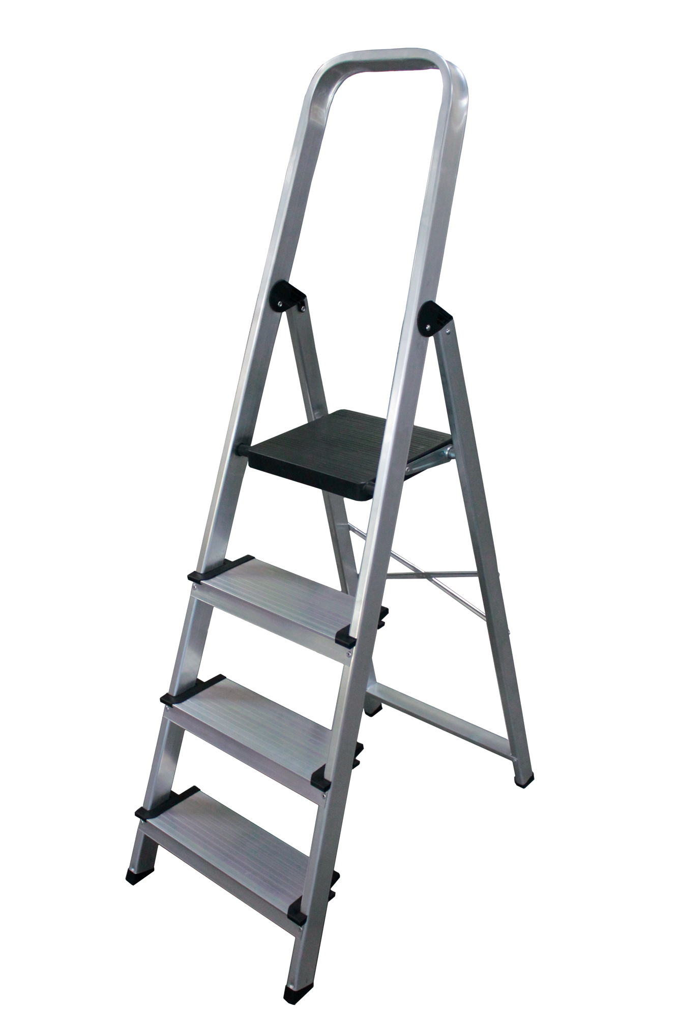 Escalera de aluminio escalones anchos - 4 escalones