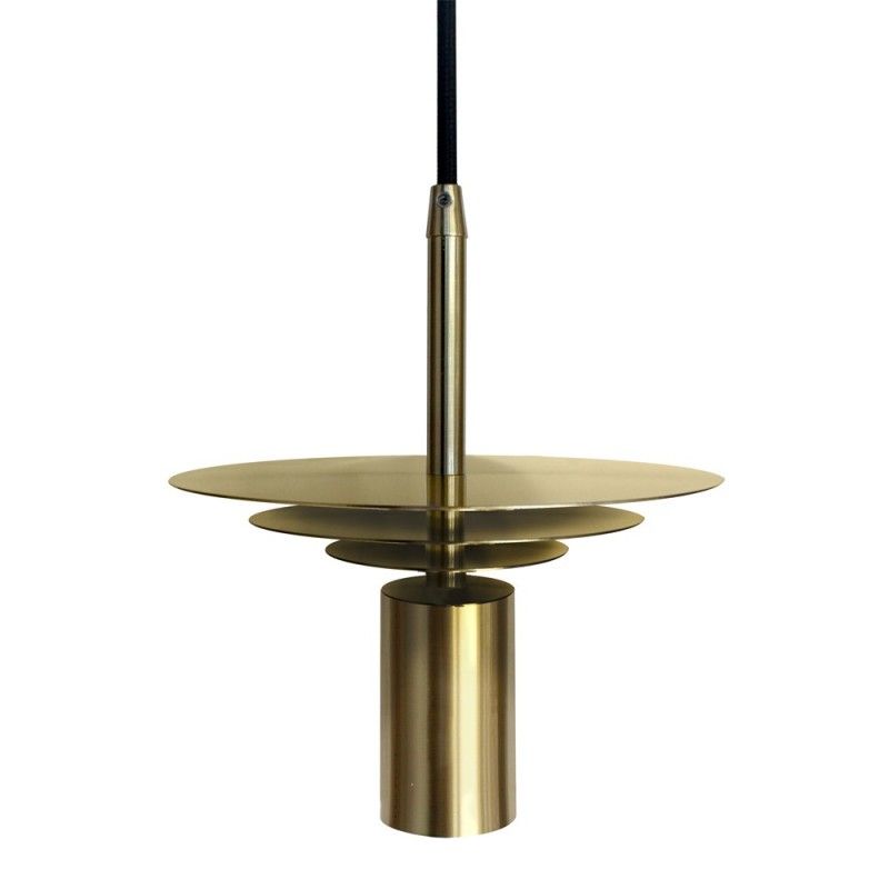 Lámpara de techo coLGante "saturno" E27 ip20 fabricado en metal color oro v
