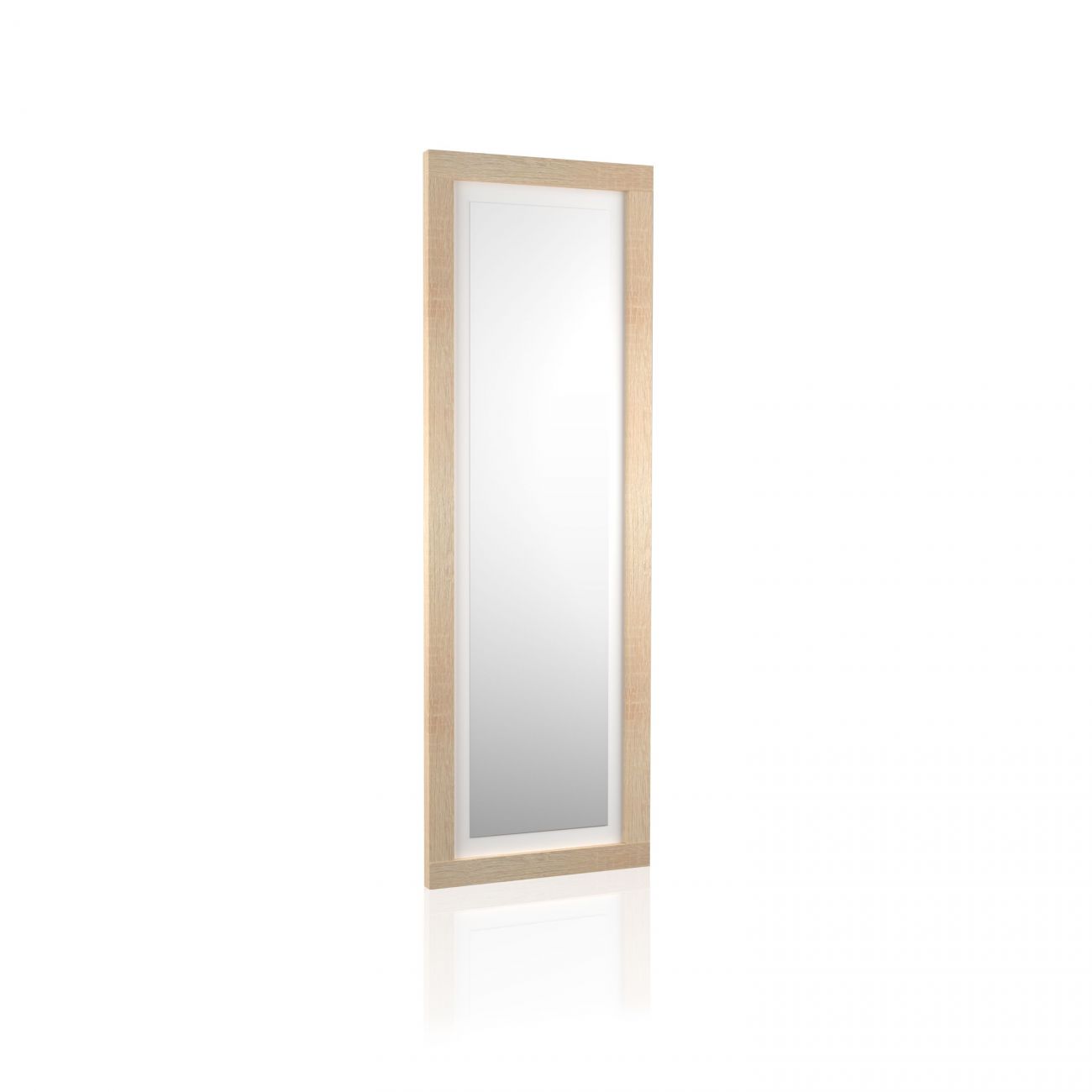 Espejo de pared de gran tamaño 180x60 cm kira cambria - blanco