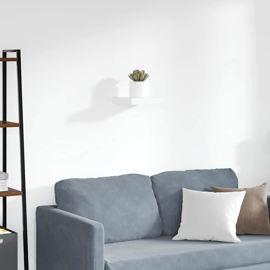 Estante flotante de pared mdf blanco 23x23,5x3,8 cm