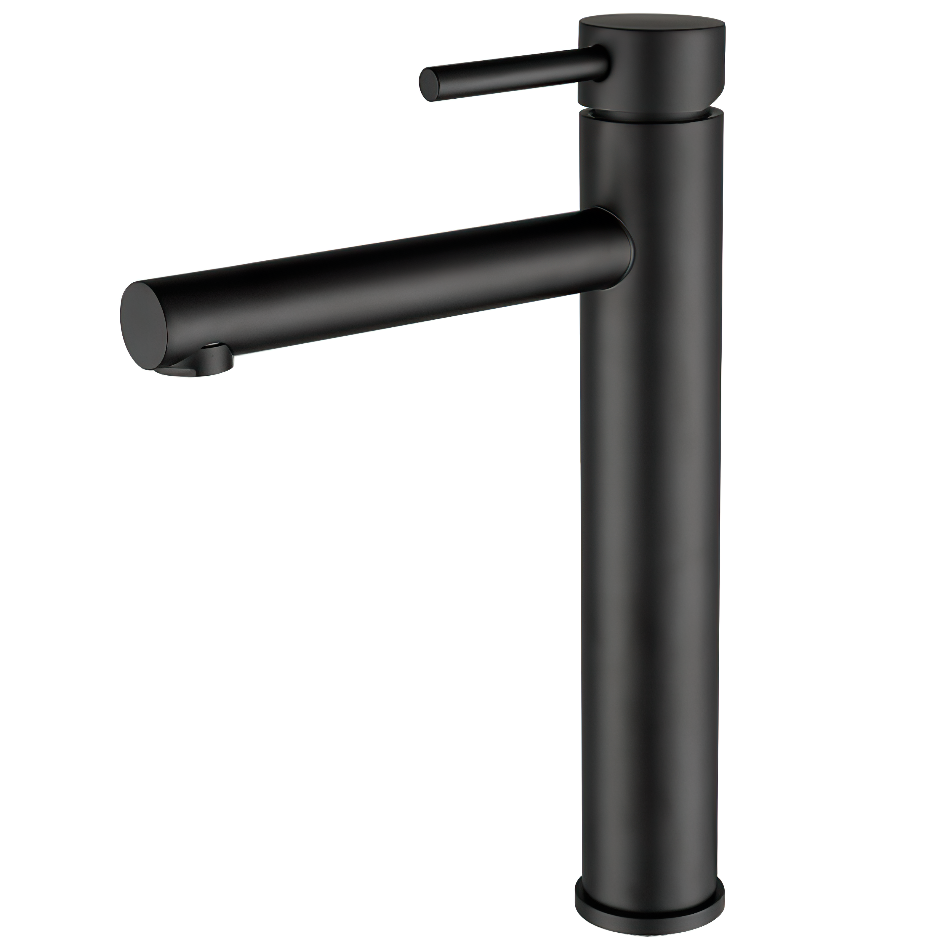 Valaz grifo de lavabo alto para pica monomando redondo caño recto negro