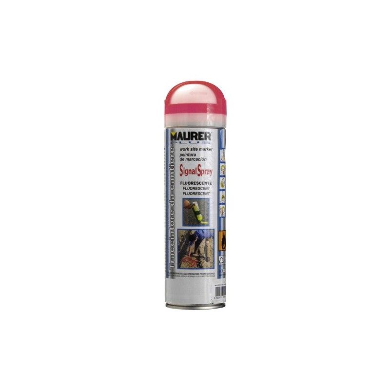 Spray pintura trazador rojo fluorescente 500 ml.