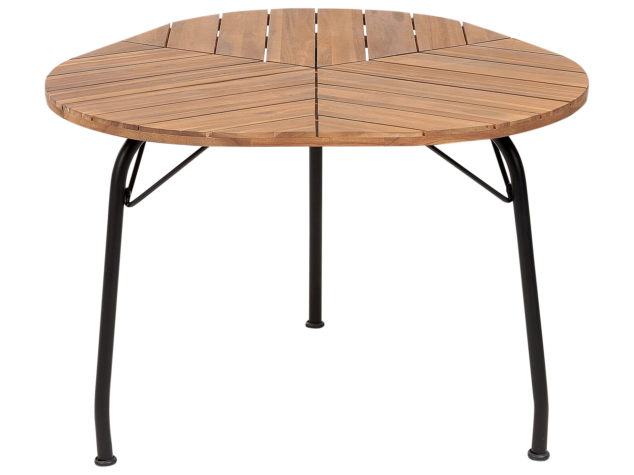 Mesa de jardín varenna 106 cm 103 cm madera de acacia marrón
