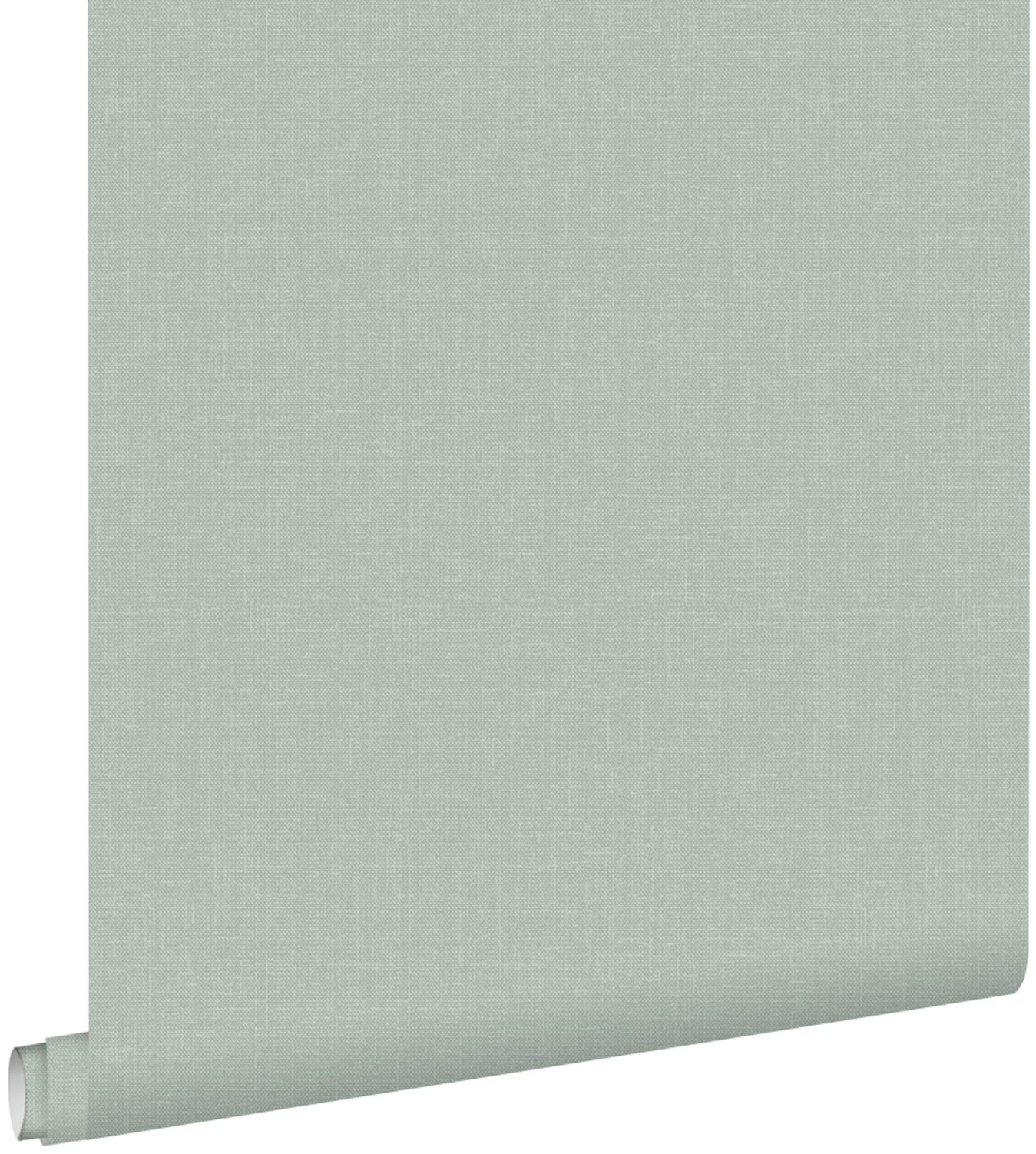 Estahome papel pintado liso efecto lino verde celadón 53 cm x 10.05 m