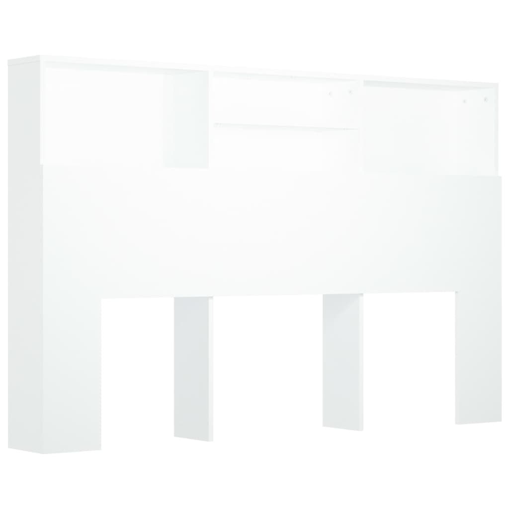 vidaXL mueble cabecero blanco 160x19x103,5 cm
