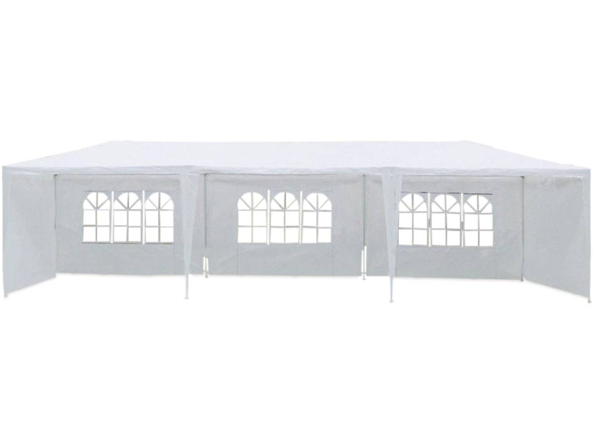 Carpa de recepción carolina en poliétileno - 3 x 9 m