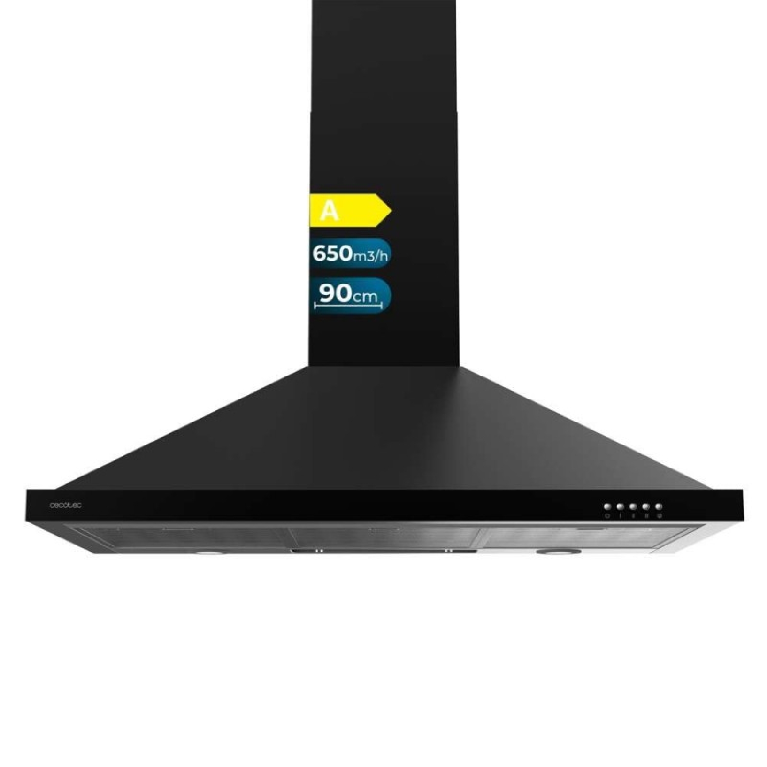 Cecotec campana pirámide bolero flux pm 906500 black a