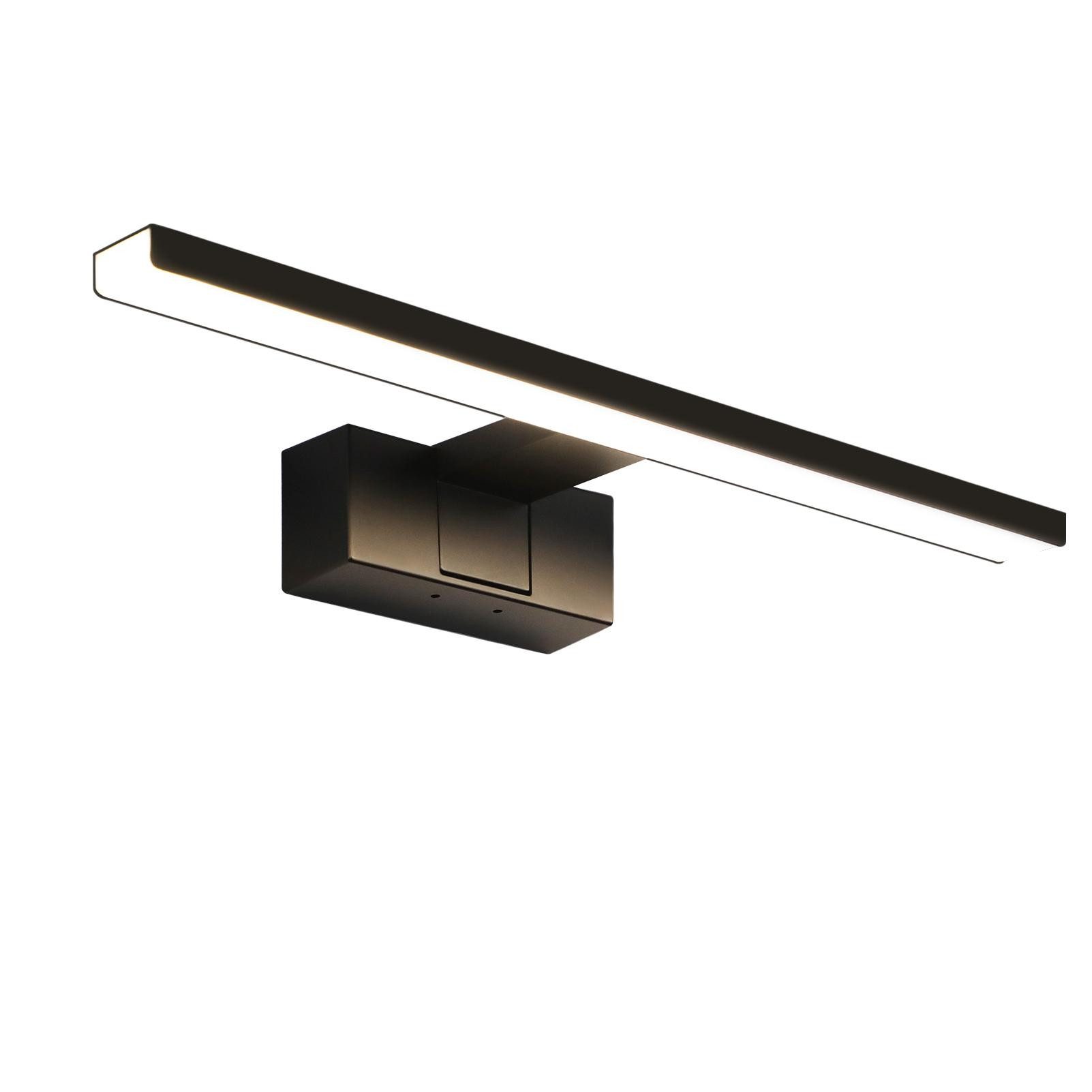 Nettlife aplique para baño negra LED 13x5