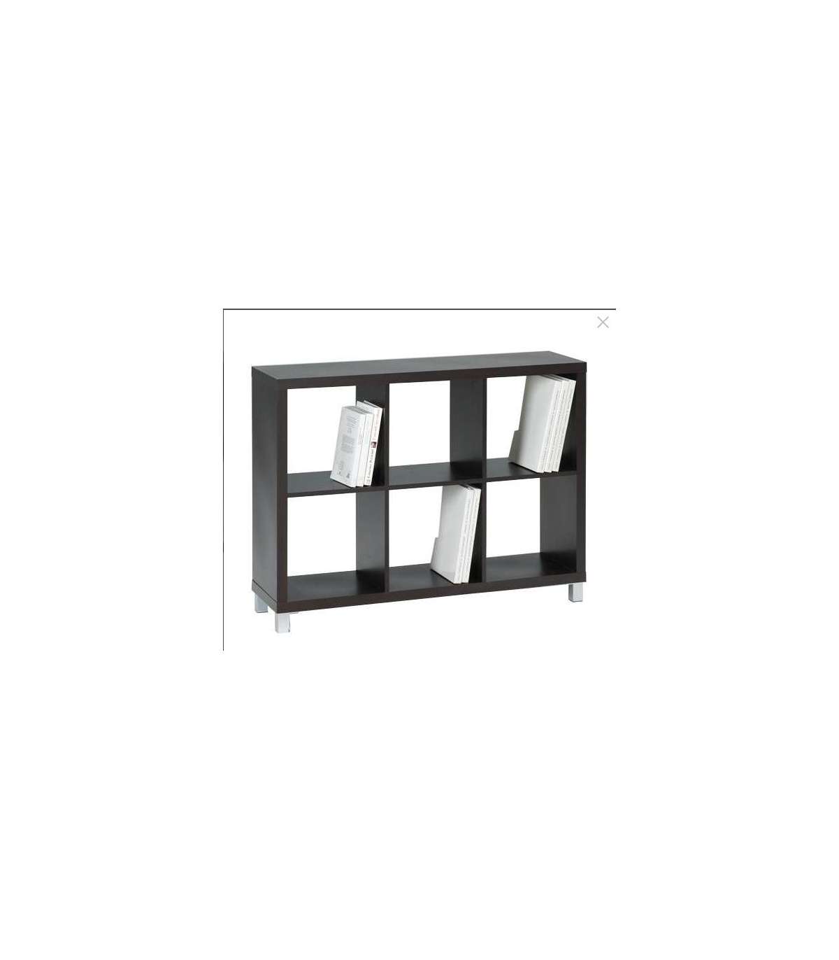 Estantería kubox 3x2 moderna para salón y entrada