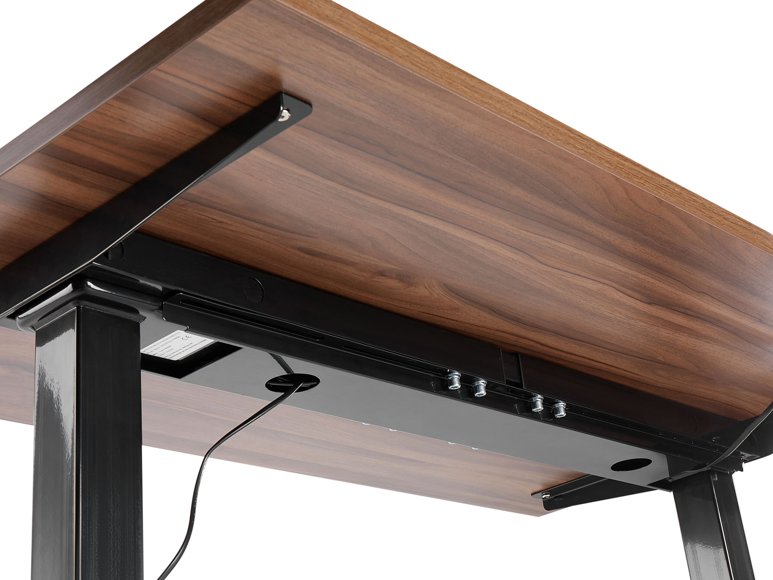 Bandeja de cables para escritorio regulable eléctrico tracie negro