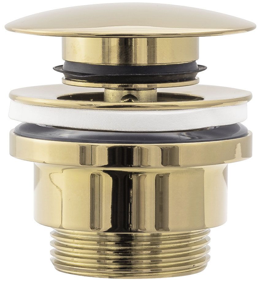 Rea tapón de bañera klik-klak gold, 6,4x6,4x13 cm