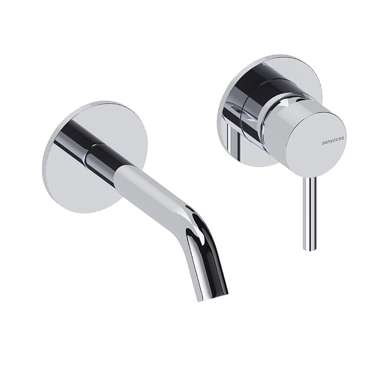 Grifo monomando mural loop 14 cm cromado