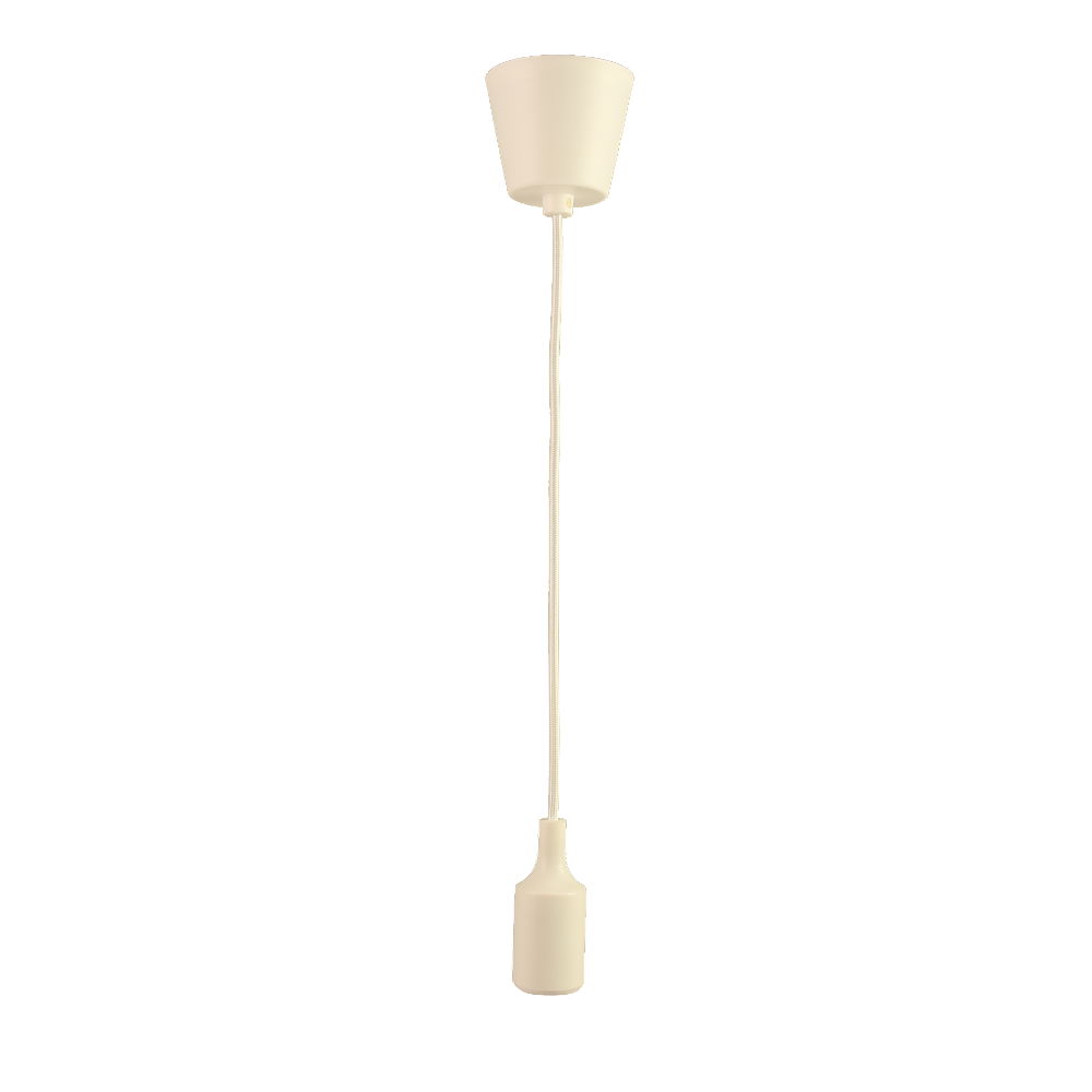 Lampara coLGante base, cable y portamparas blanco E27