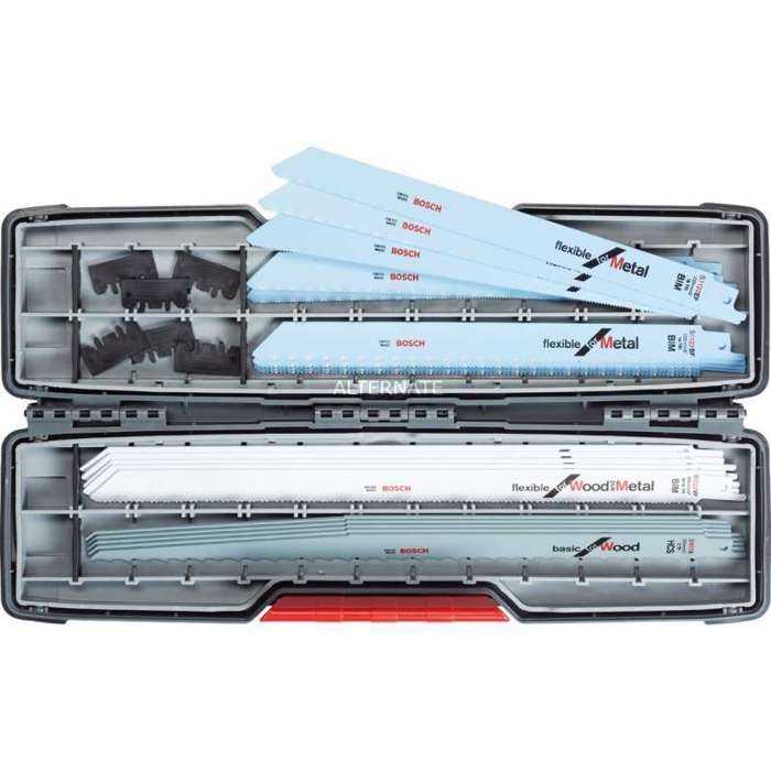 Cofre de 20 hojas de sierra de calar Bosch - madera / metal - 2607010996