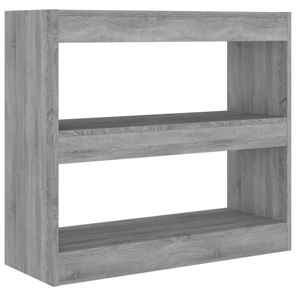 vidaXL estantería/divisor de espacios gris sonoma 80x30x72 cm