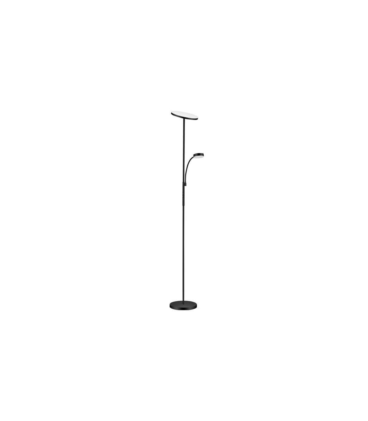 Lámpara de pie LED con brazo lector para salón y lectura