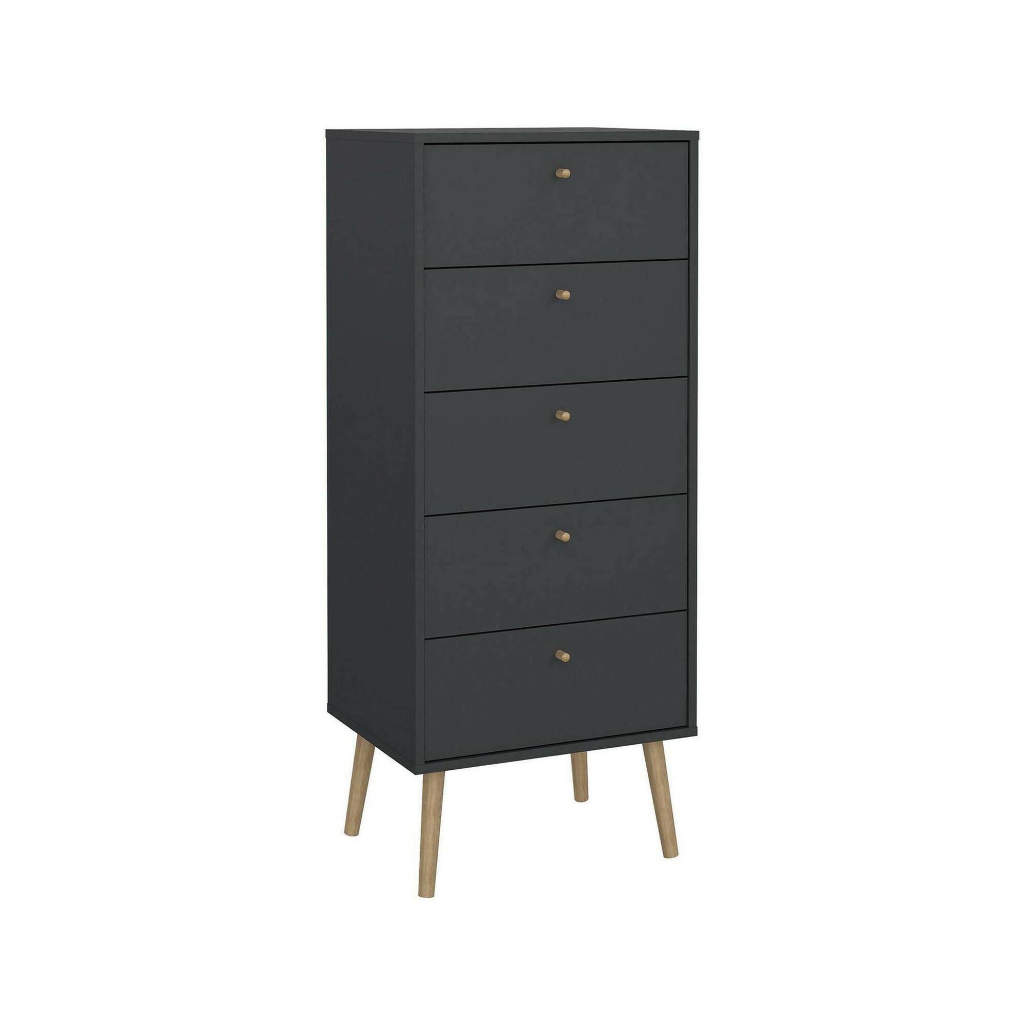 Cajonera yaounde, apertura deslizante, madera gris