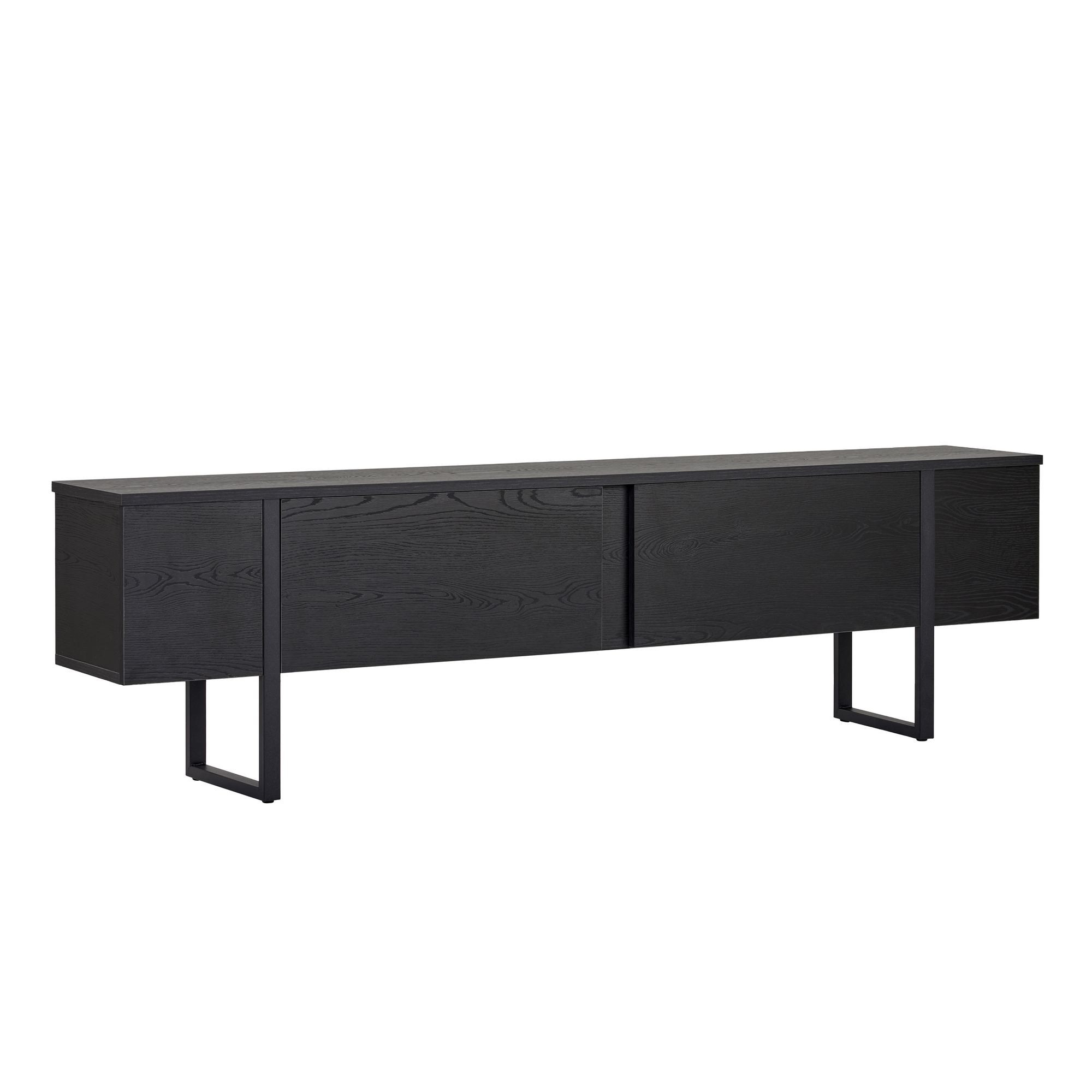 Mueble para televisión de madera <<onera>> - 180 x 30 x 50 cm - madera negr