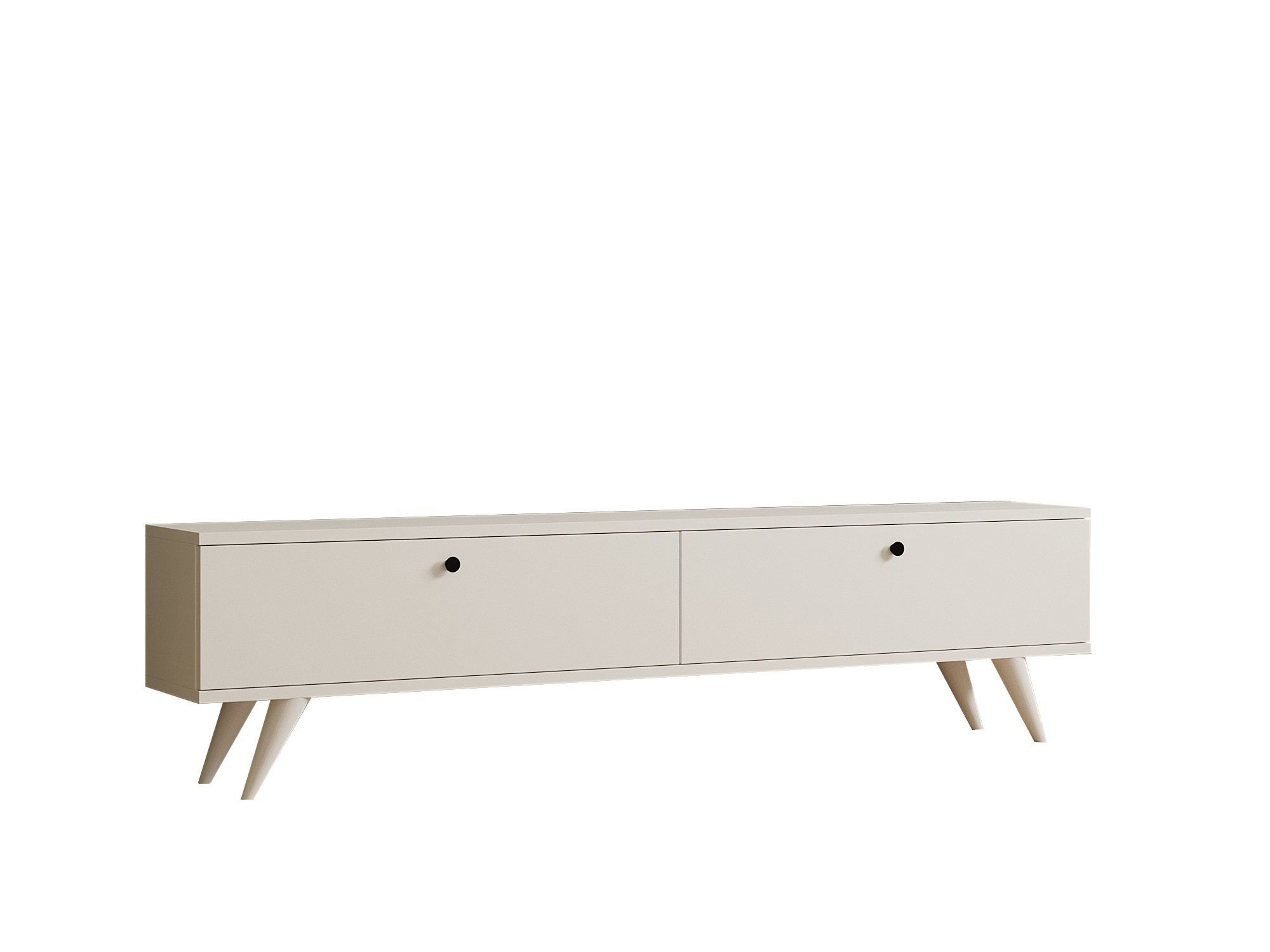 Mueble para la tele de madera <<paris>> - 160 x 25 x 40 cm - blanco