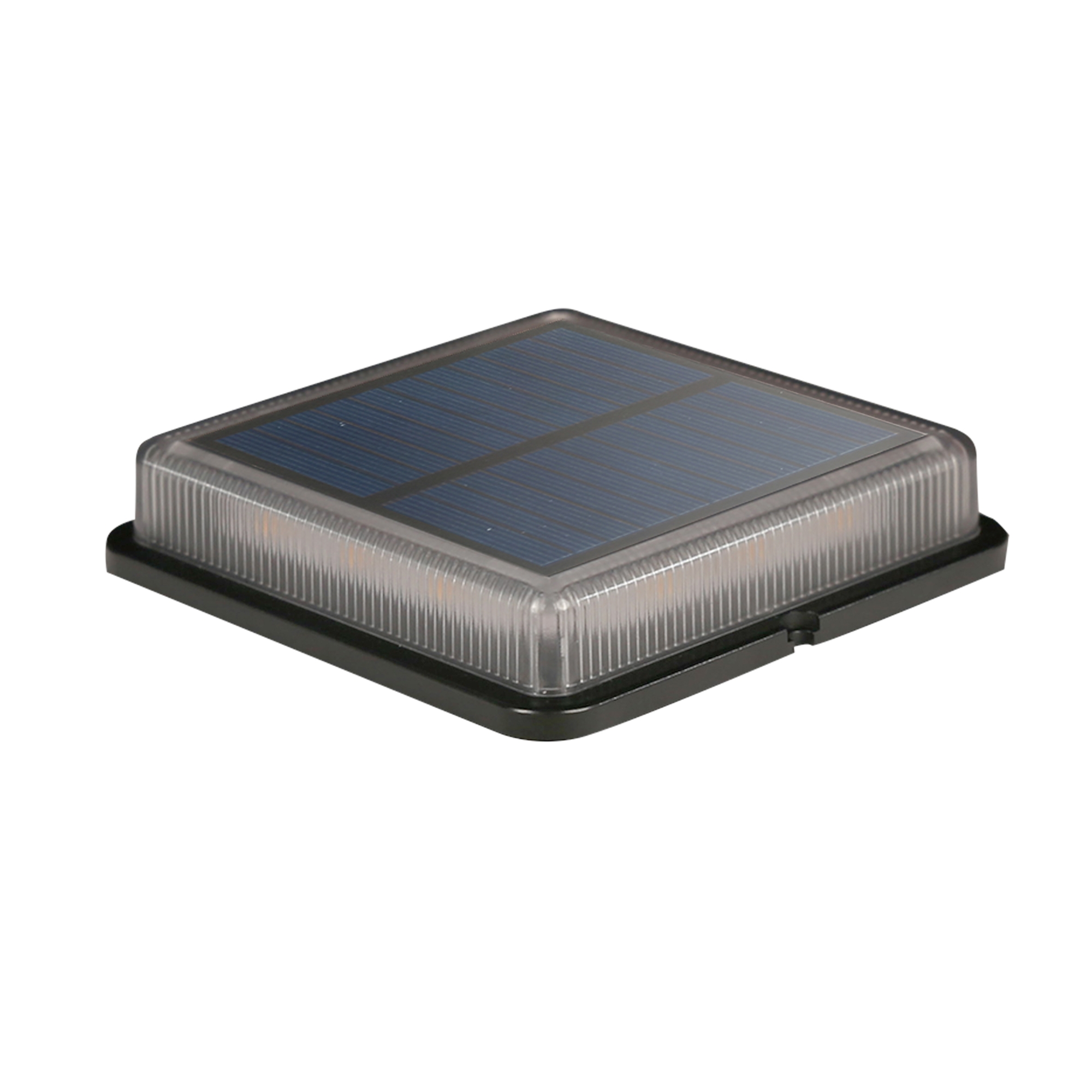 Baliza suelo solar LED 1,5w negro ip68