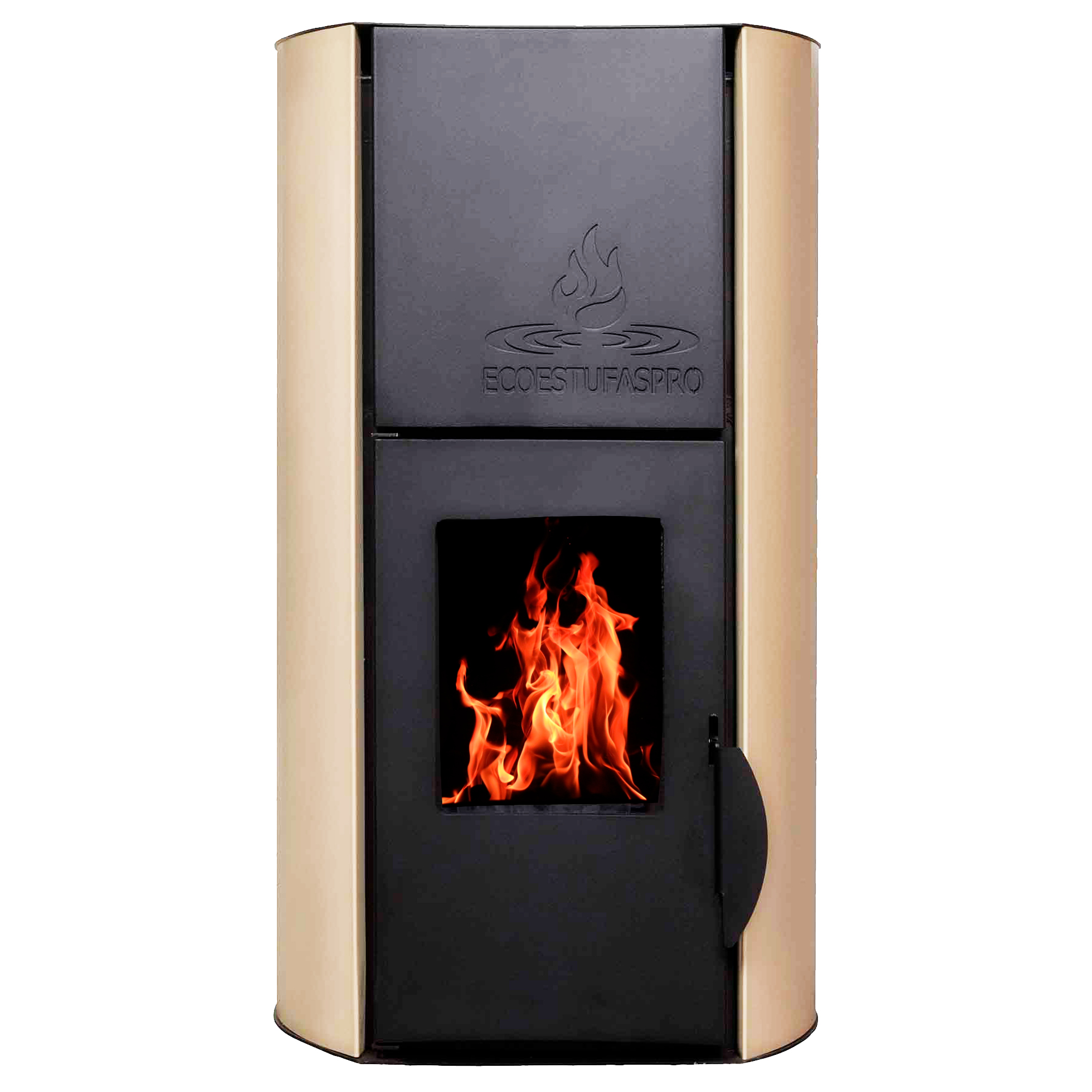 Hidroestufa de pellet Hydra 18 Marfil, 18kW, hasta 150m2