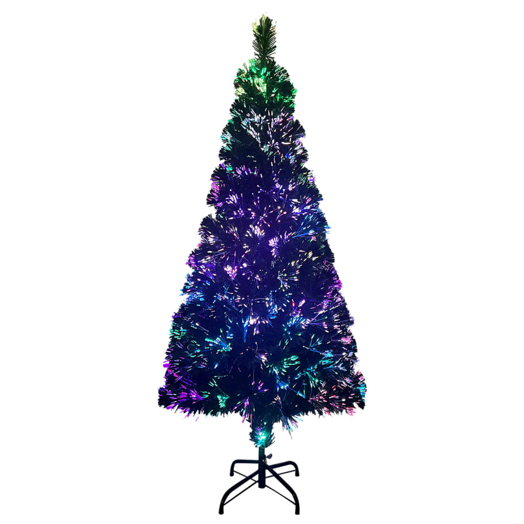 Árbol de navidad artificial y soporte verde fibra óptica 180 cm es6890