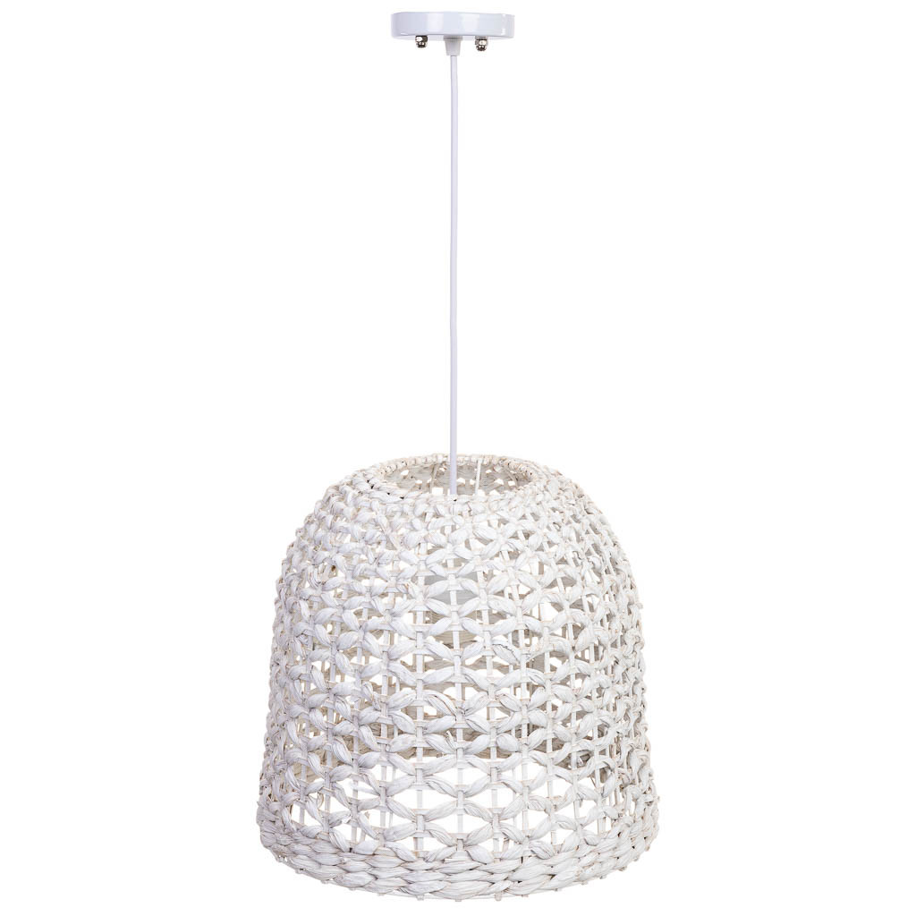 Lámpara de techo de bambú blanco d33x30h cm