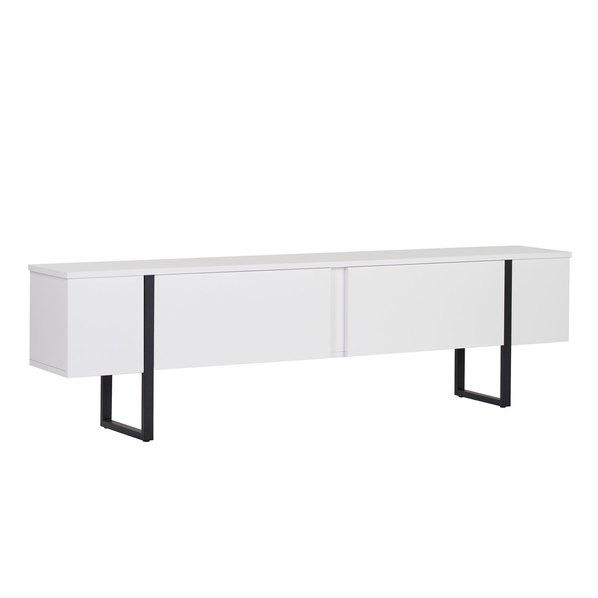 Mueble para la tele de madera <<onera>> - 180 x 30 x 45 cm - whiteblack