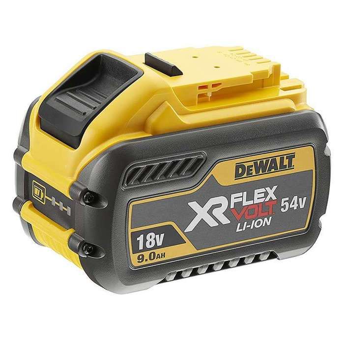 Batería xr flexvolt li‑ion - 9ah 18/54v - amarillo - 125×85×90 mm