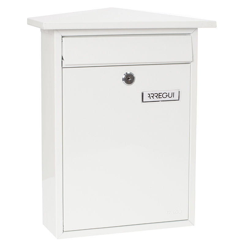 Arregui home e5711 buzón exterior de acero de fondo estrecho, antilluvia