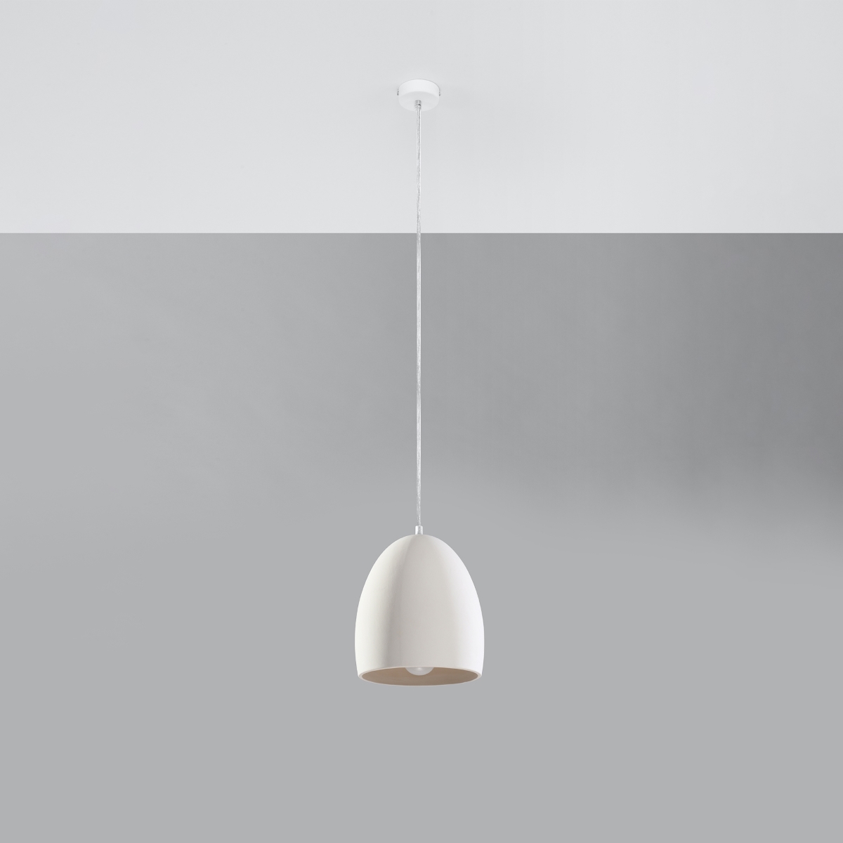 Lámpara coLGante flawiusz 1 blanco cerámica 30x122x30cm