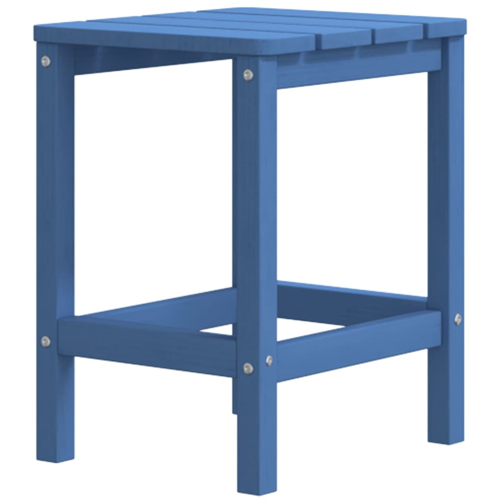 vidaXL mesa de jardín adirondack hdpe azul agua 38x38x46 cm