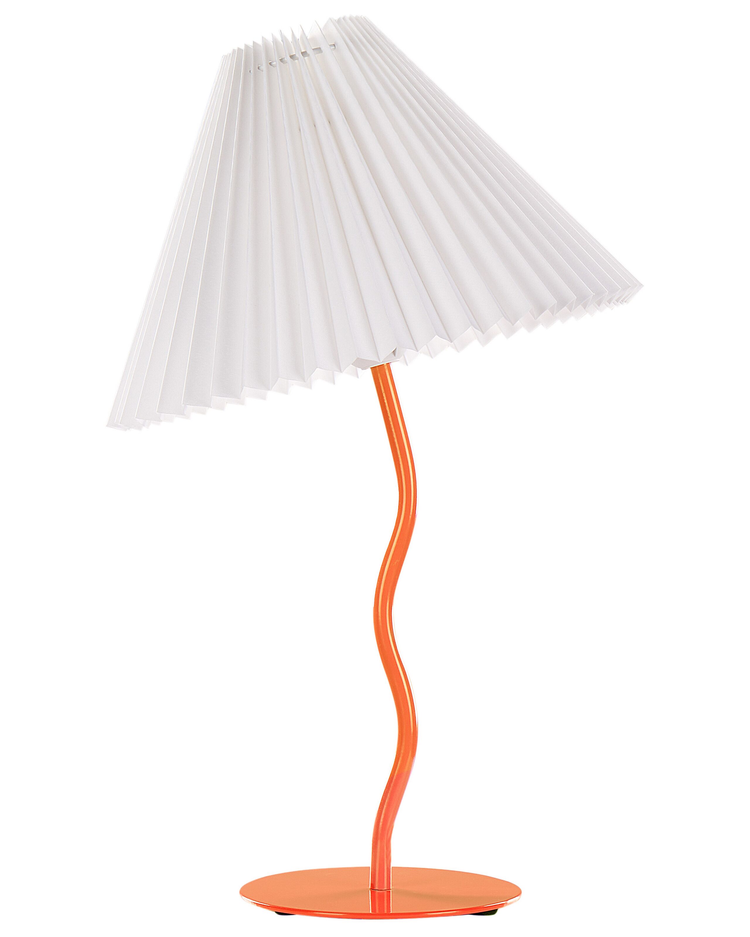 Lámpara de mesa alwero metal naranja