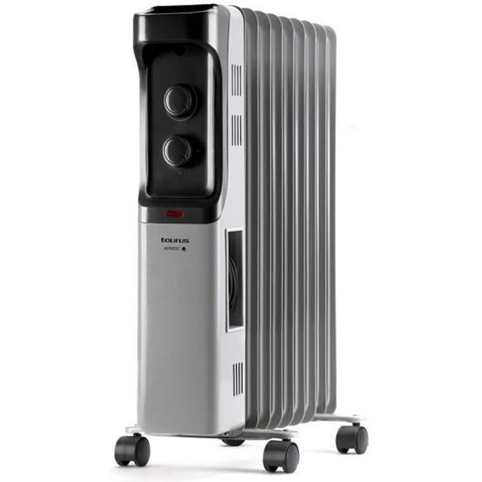 Radiador de aceite taurus alpatec dakar 2000w, 3 potencias, hasta 20m2, 9 e