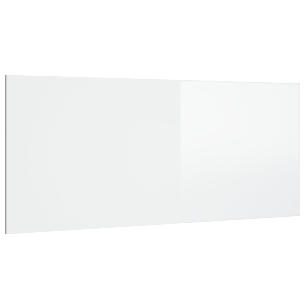 vidaXL cabecero cama madera contrachapada blanco brillo 200x1,5x80 cm