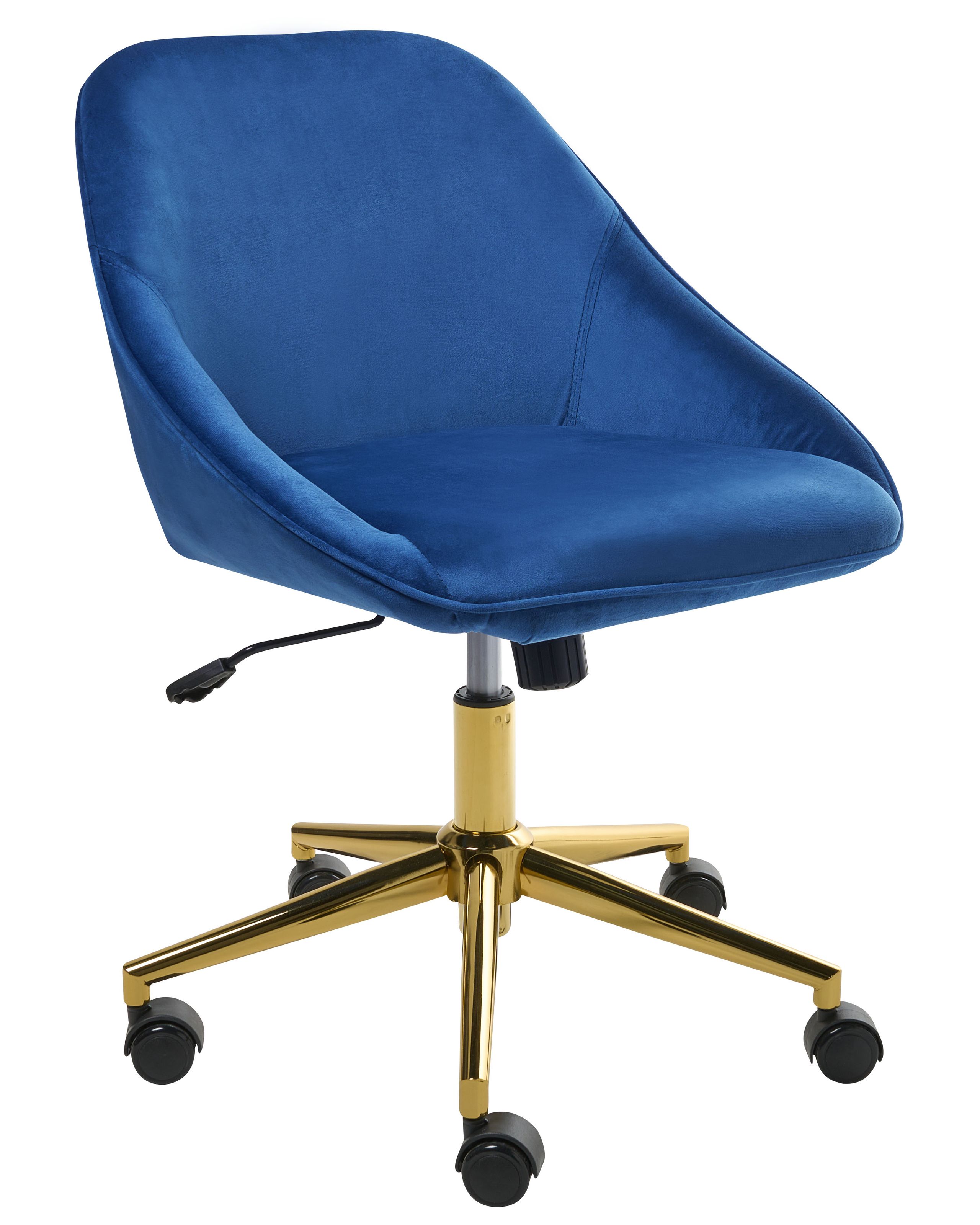 Silla de escritorio bardsdale terciopelo azul marino